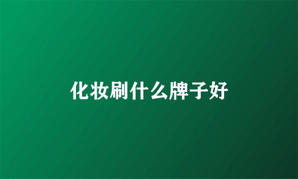 化妆刷什么牌子好