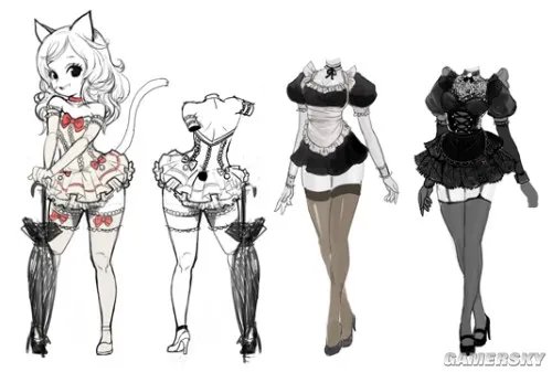 《神谕之战》韩版新服装 黑丝女仆装展现小翘臀