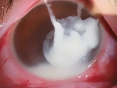 外伤性白内障症状图片