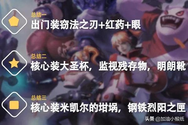 lol辅助琴女出装详细攻略？