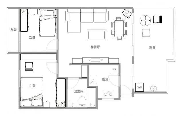 昆明刚买的二手房，88万还白送一个大露台，赚翻了！