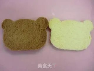 可爱的早餐---轻松小熊面包片