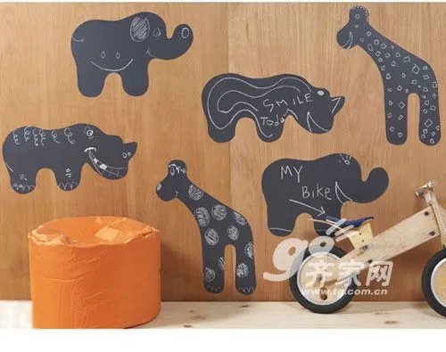 萌翻儿童房 10款可爱卧室背景墙贴