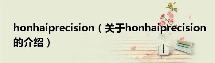 honhaiprecision（关于honhaiprecision的介绍）