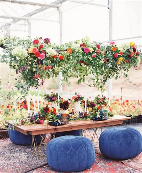 婚庆鲜花布置图片2017  婚礼现场鲜花如何布置好