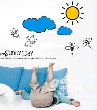 萌翻儿童房 10款可爱卧室背景墙贴