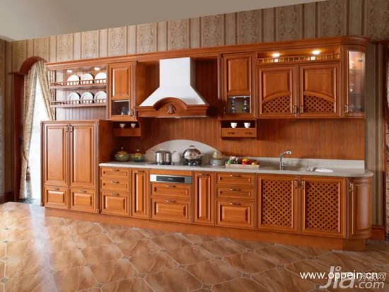 欧派橱柜效果图：18套欧式风格橱柜图片