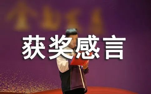 获奖感言