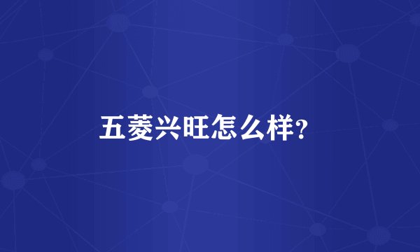 五菱兴旺怎么样？