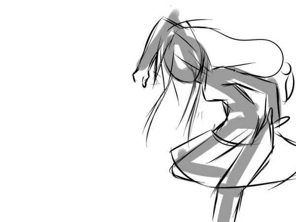 漫画人物人体结构图