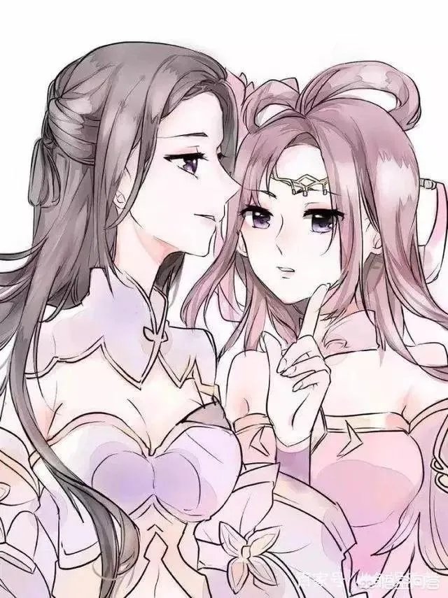 请问谁有现代手绘美女图片？