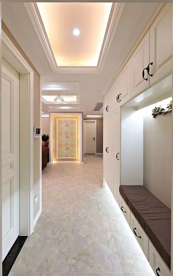 鞋柜+换鞋凳很美组合，进门再也不用站着换鞋了！