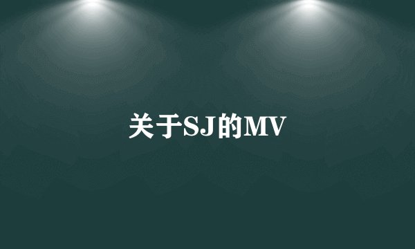 关于SJ的MV
