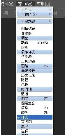 PS下载的样式怎么用。