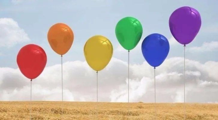 普通气球打结方法图解