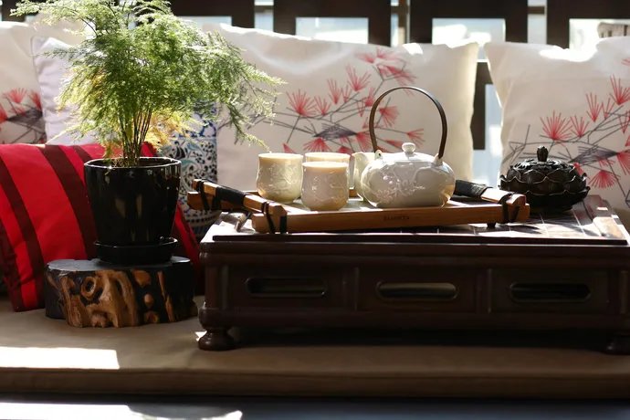 极简中国风别墅客厅