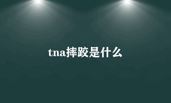 tna摔跤是什么