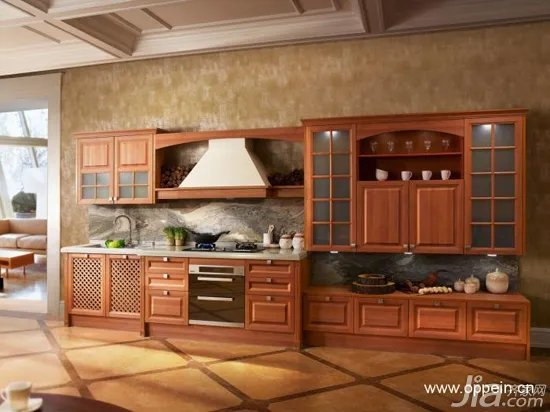 欧派橱柜效果图：18套欧式风格橱柜图片