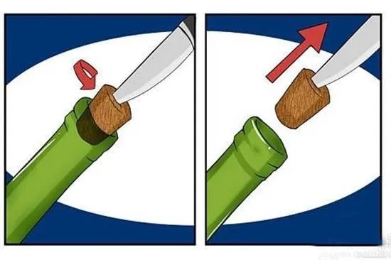 没有开瓶器，葡萄酒怎么打开？