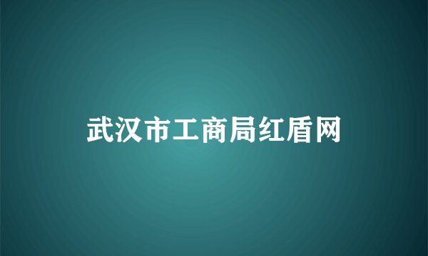 武汉市工商局红盾网