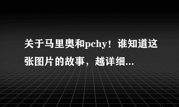 关于马里奥和pchy！谁知道这张图片的故事，越详细越好！谢谢啦！亲们？