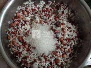 儿时的最爱--花生红豆粽子