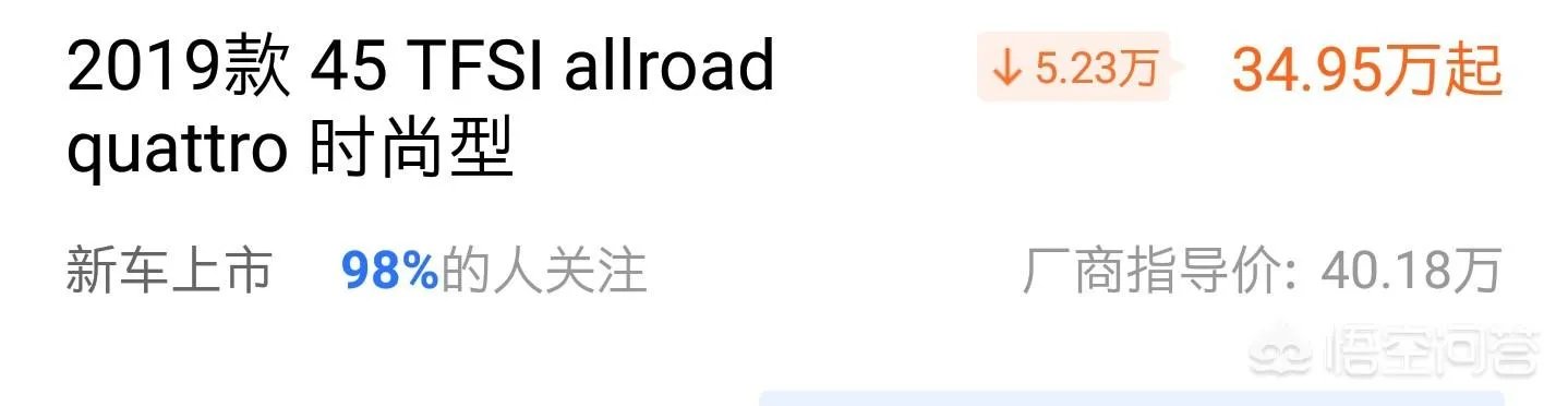 河北地区的奥迪A4 Allroad多少钱能落地？