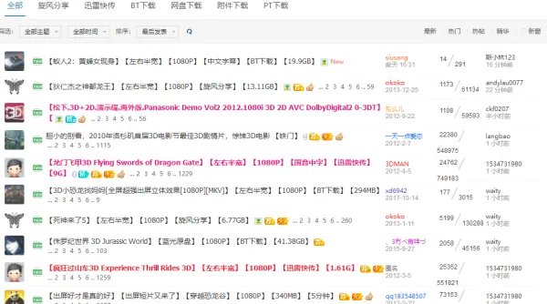 3D电影到哪下载。怎么下载?