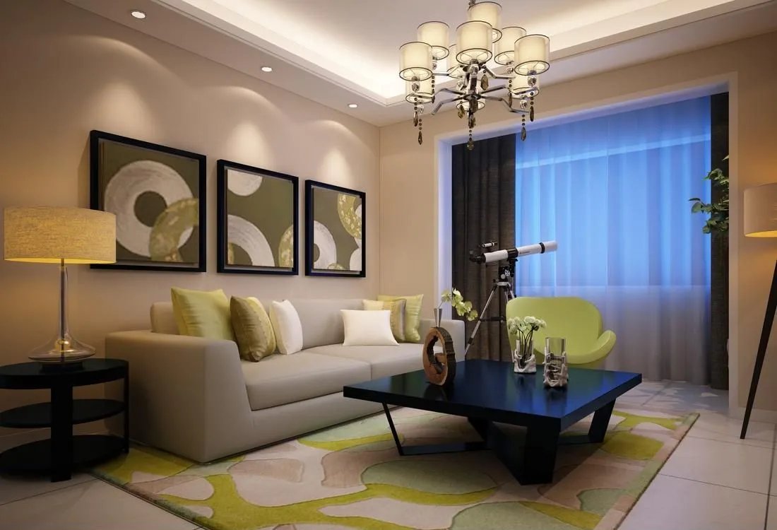 客厅装修样板房图片欣赏 五招让小户型客厅不再压抑!