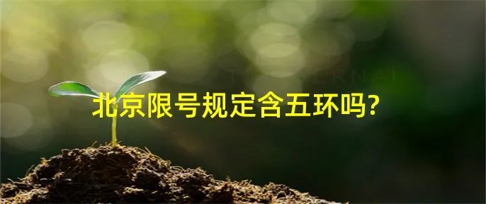 北京限号规定含五环吗?