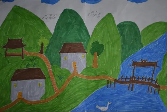 我的家乡写几句话二年级