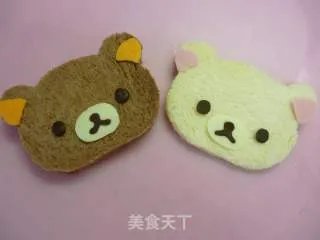 可爱的早餐---轻松小熊面包片
