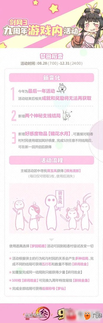 《剑网3》九周年梦回稻香活动攻略 九周年梦回稻香活动怎么玩