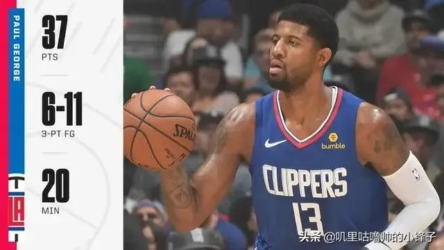 乔治20分钟17中10砍37分，并且成快船史第一位前两场连续30+球员，你怎么看？