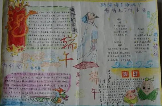 2020端午节手抄报图片大全 2020简笔画端午节手抄报