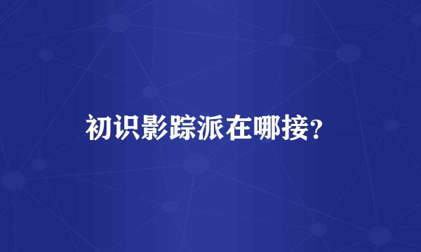 初识影踪派在哪接？