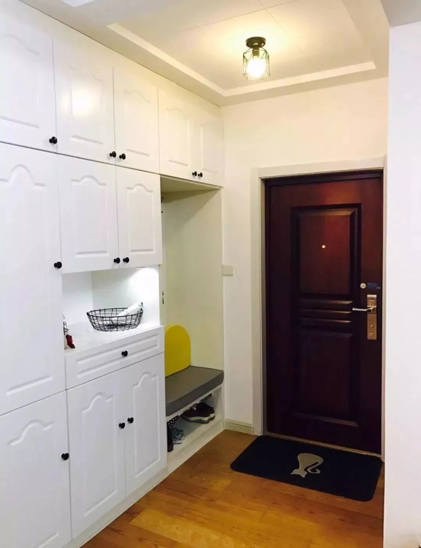 鞋柜+换鞋凳很美组合，进门再也不用站着换鞋了！