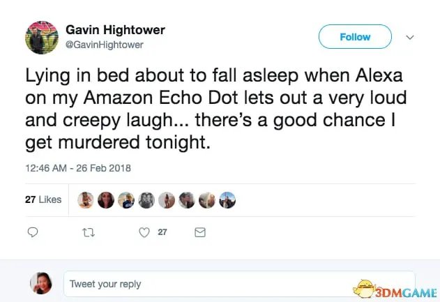 吓人！多名用户反应亚马逊Echo智能音箱突然发笑