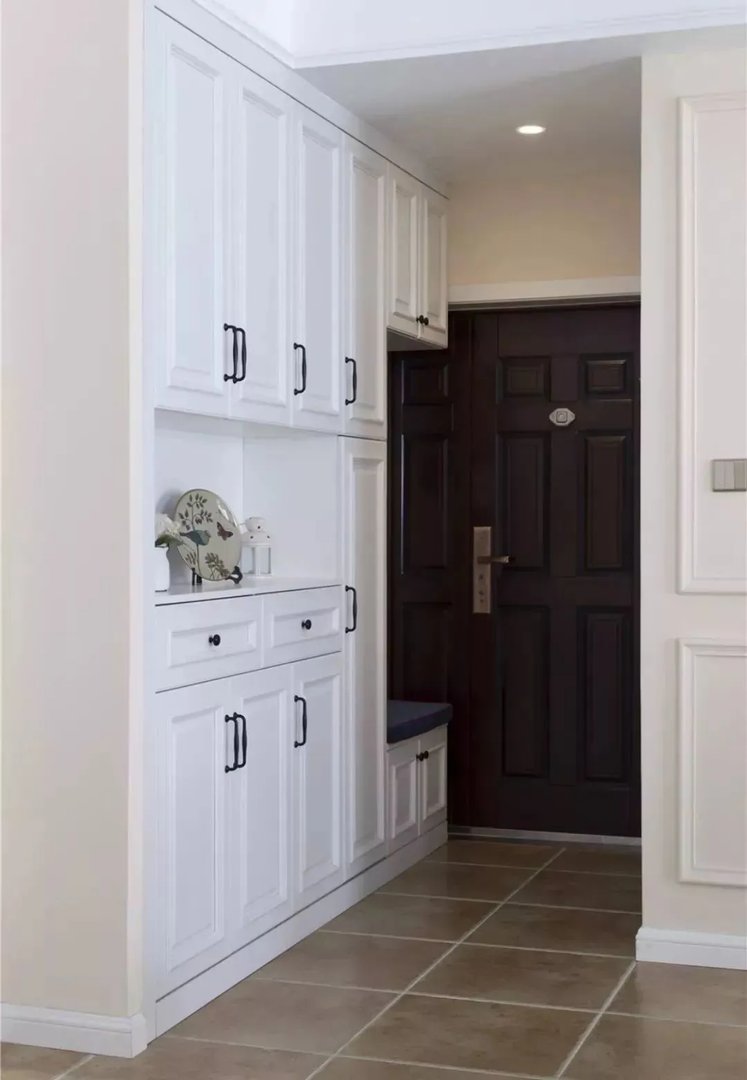 鞋柜+换鞋凳很美组合，进门再也不用站着换鞋了！