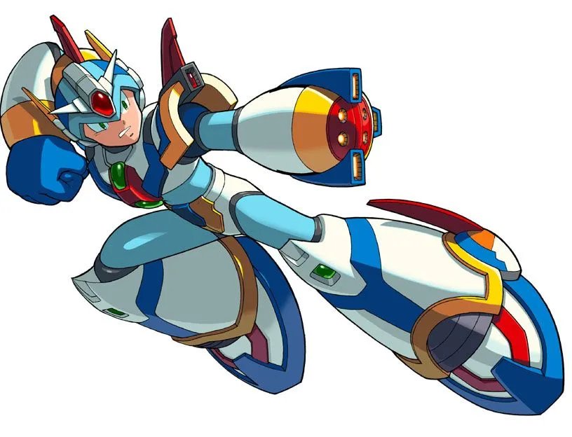 洛克人X5白色盔甲是怎样的，请详细描述一下，最好有图啦