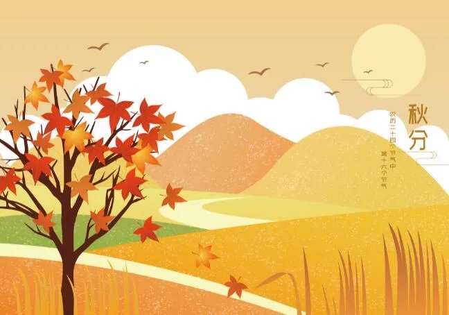 24节气之秋分简笔画 秋分主题简笔画图片大全