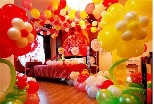结婚新房气球布置图片  如何用气球布置结婚新房