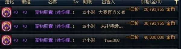 dnf宠物迷你缔造者多少钱