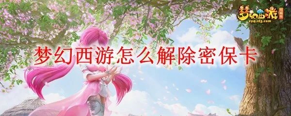 梦幻西游怎么解除密保卡