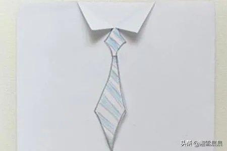 衬衫领带”特色父亲节贺卡的手工制作方法?