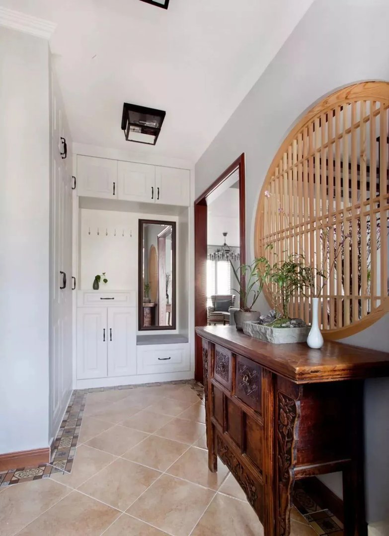 鞋柜+换鞋凳很美组合，进门再也不用站着换鞋了！