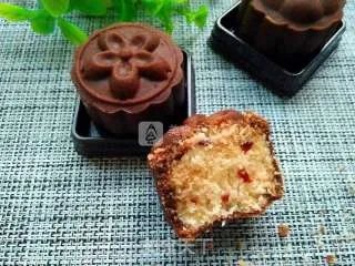 浓情蜜意的巧克力椰蓉蔓越莓月饼