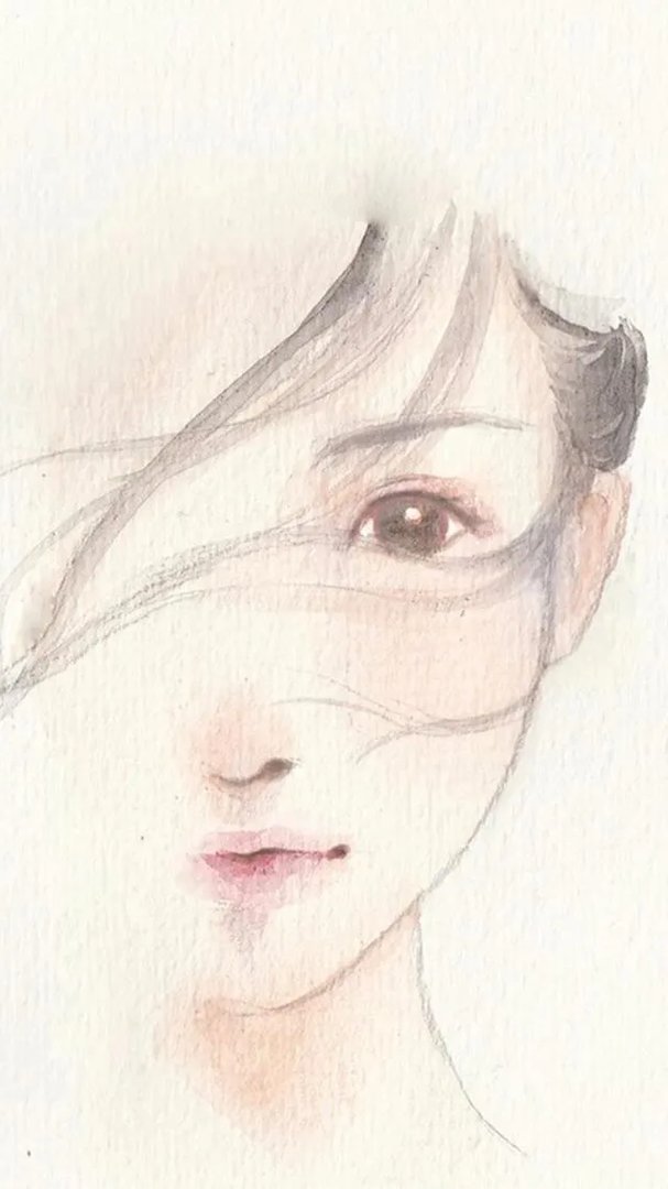 请问谁有现代手绘美女图片？