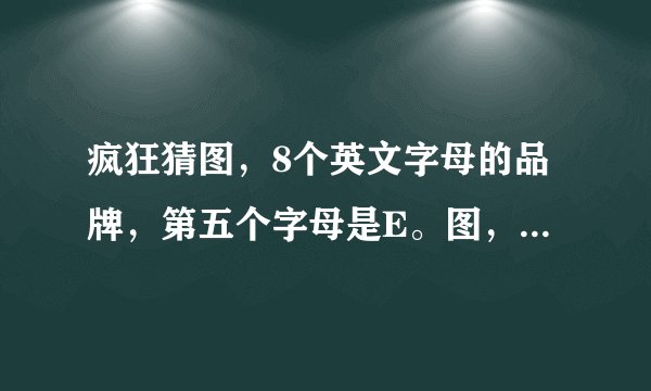 疯狂猜图，8个英文字母的品牌，第五个字母是E。图，看上去像网格装的桌布