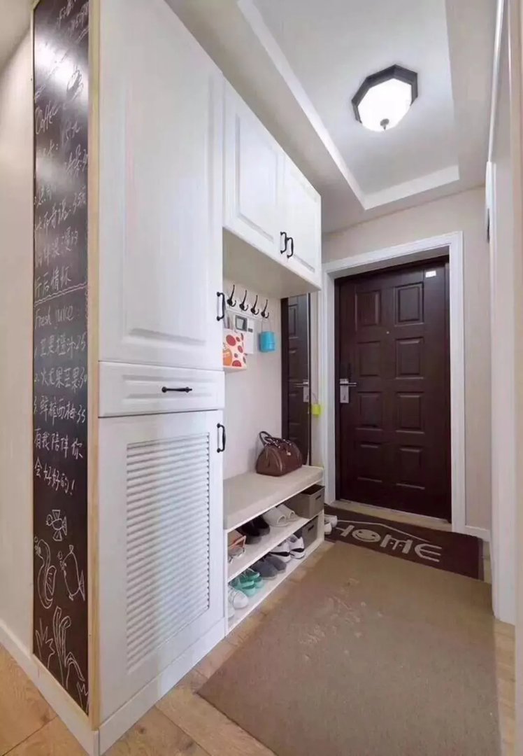 鞋柜+换鞋凳很美组合，进门再也不用站着换鞋了！